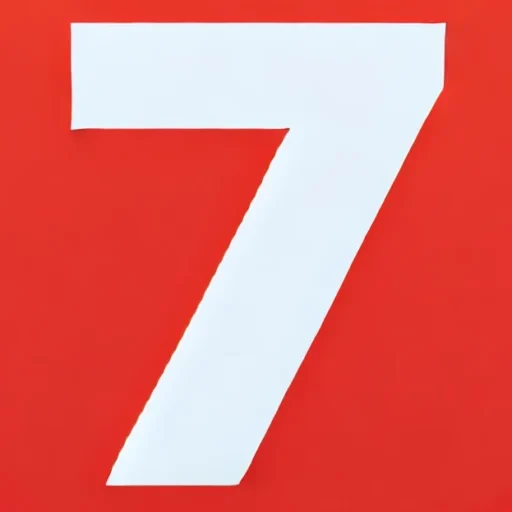 DALL·E 2024-08-23 12.20.11 - A bright red number '7' as a site icon, without any borders or additional elements. The top horizontal line of the '7' should extend from the left to